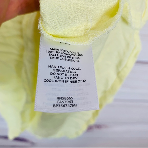 BP pastel yellow off the shoulder top nwot - Picture 6 of 6